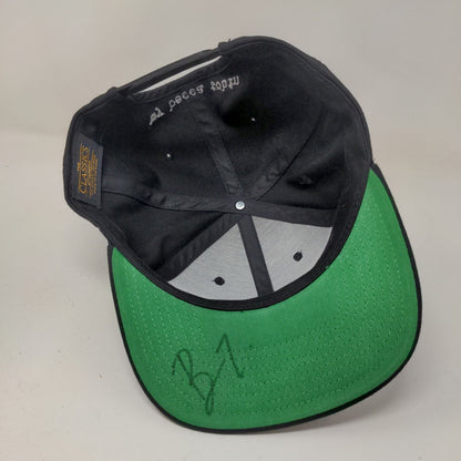 June Moss Men's Snapback Hat Black Adjustable Autographed Becca Tobin