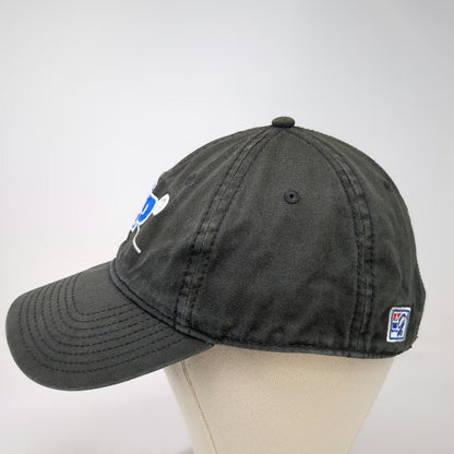 The Game Black Baseball Cap One Size Lacrosse SPF Logo Slideback Family Hat