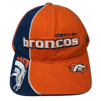 Denver Broncos NFL Reebok Orange Blue White One Size Strapback Pro Line Cap Hat