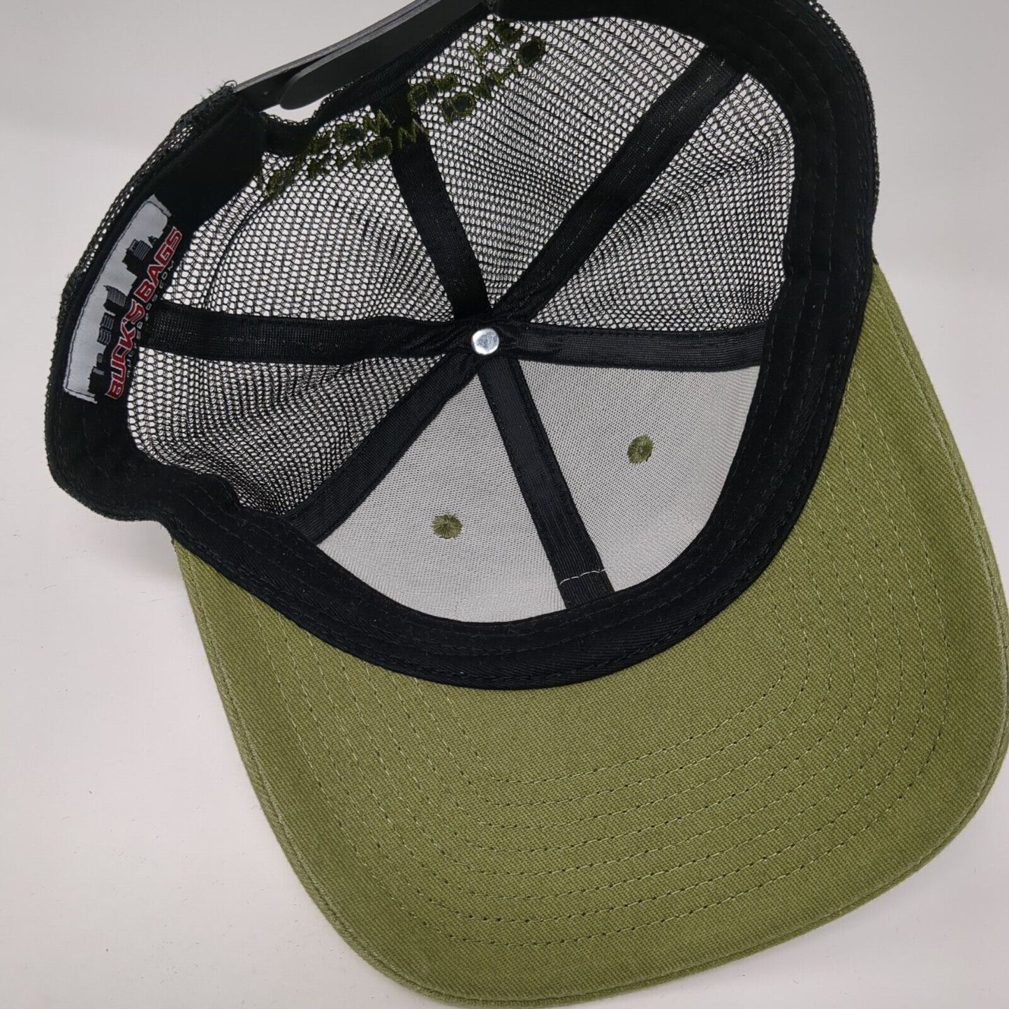 Farm Bureau Ins Patch Snapback Trucker Hat Green One Size Mesh Back