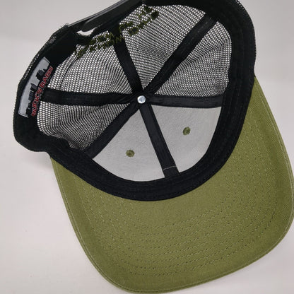 Farm Bureau Ins Patch Snapback Trucker Hat Green One Size Mesh Back