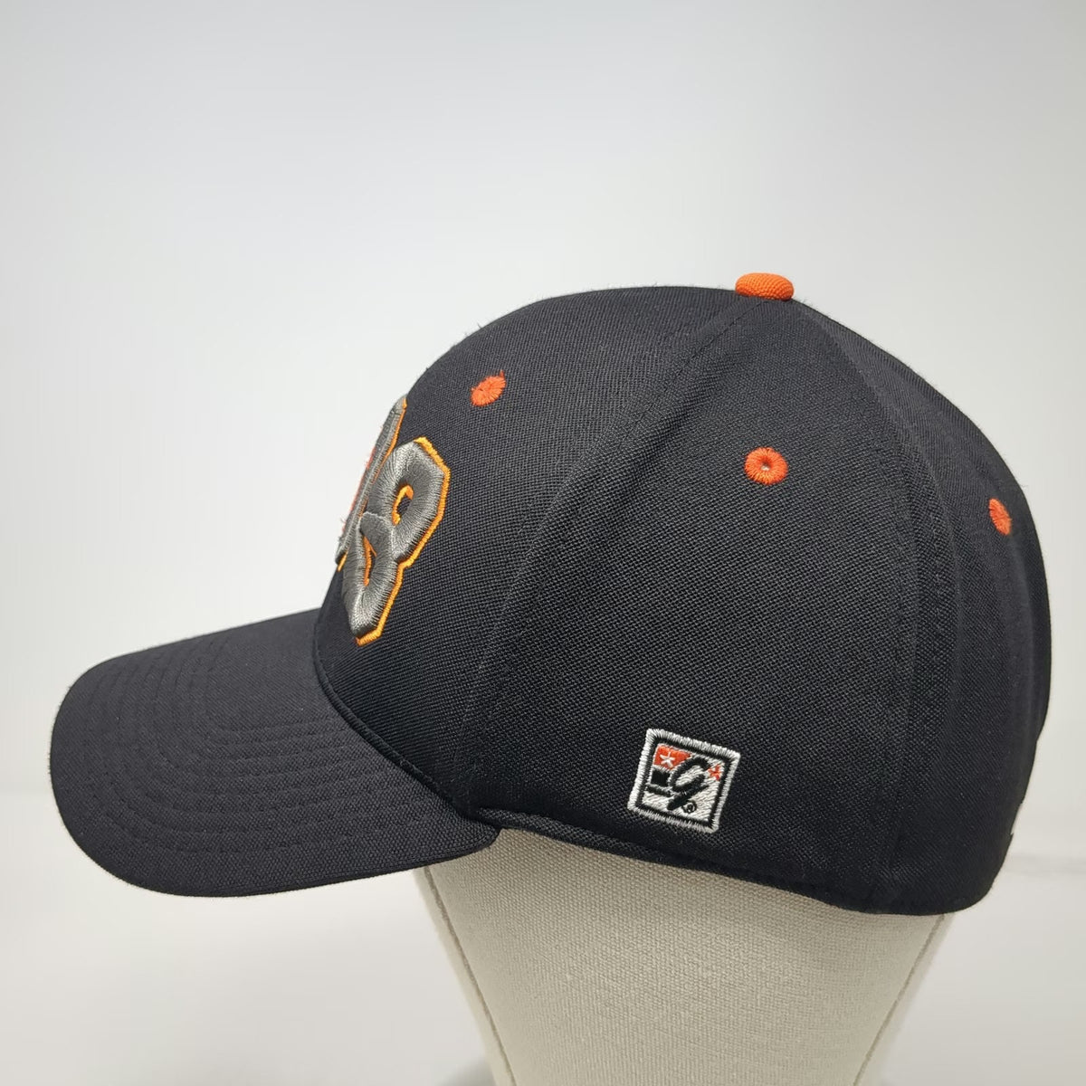 Idaho State Bengals NCAA The Game Cap Black Orange Gray Hat S Fitted QB Club 28