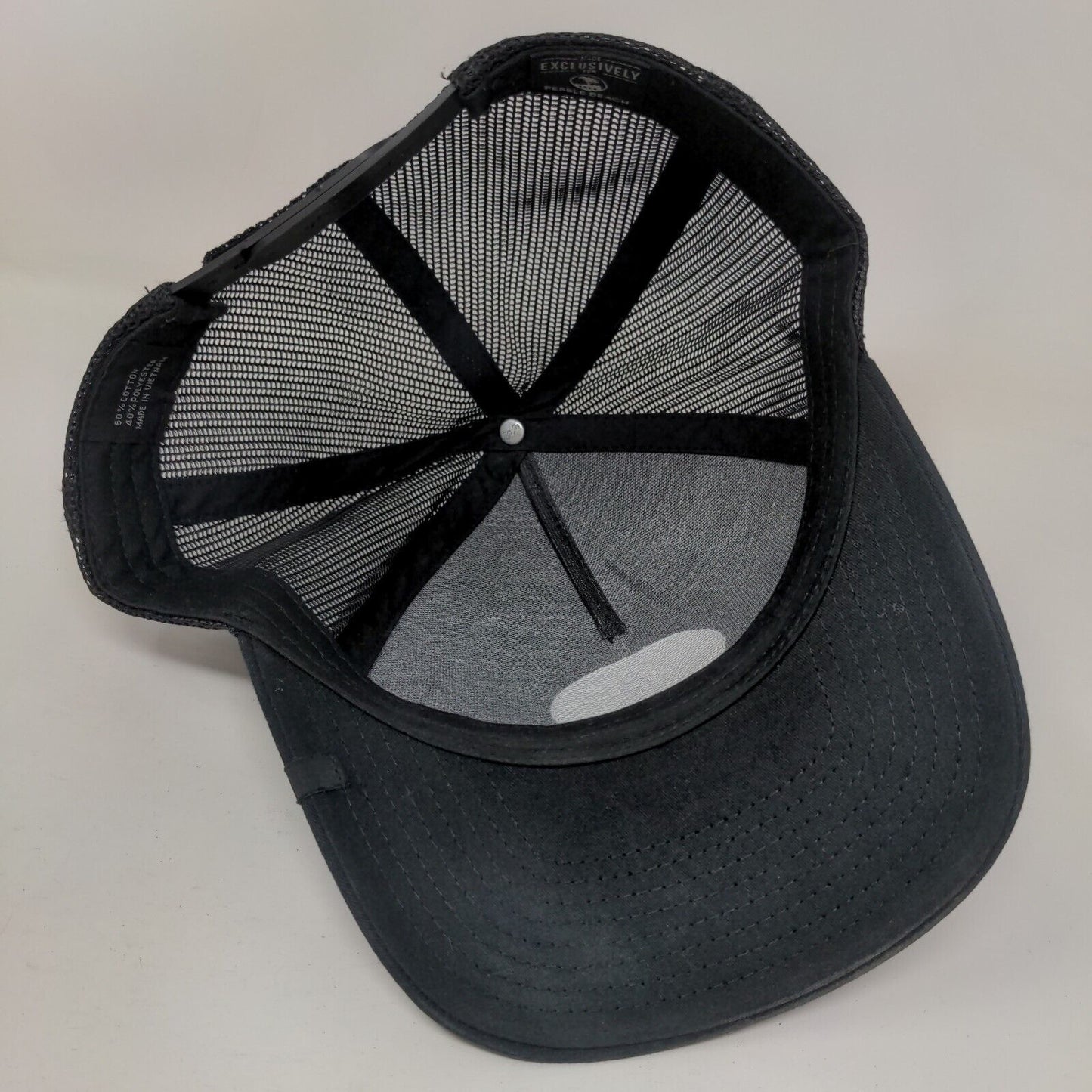 Pebble Beach Patch Snapback Mesh Back Trucker Hat Black One Size