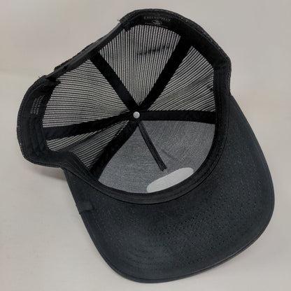 Pebble Beach Patch Snapback Mesh Back Trucker Hat Black One Size
