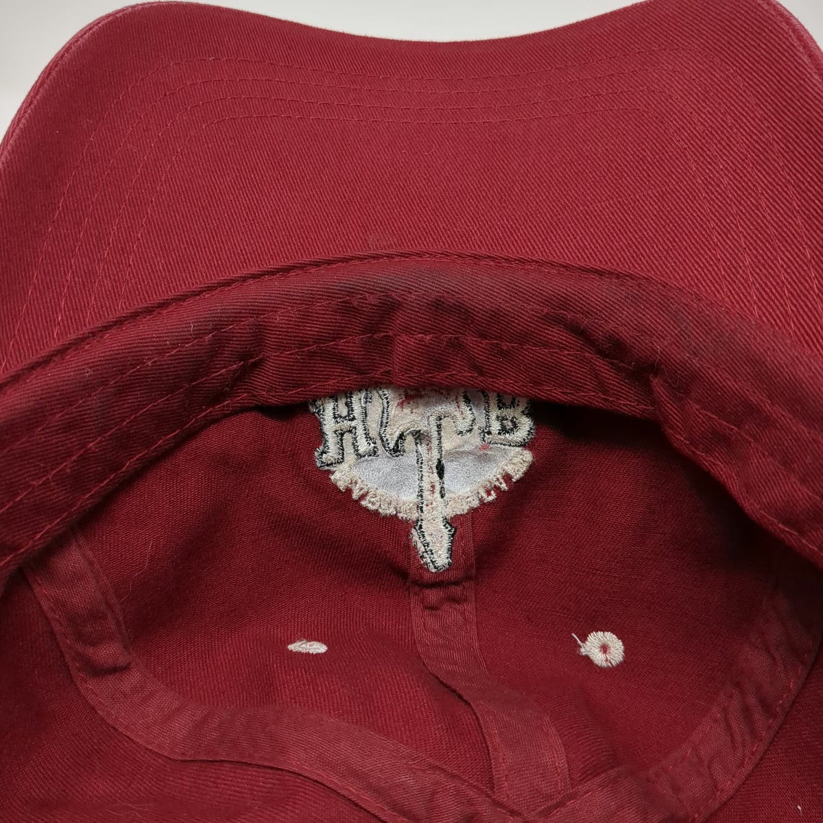 Hard Rock Cafe Baseball Cap Red One Size Embroidered Guitar Logo London DC Hat