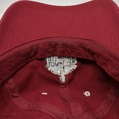 Hard Rock Cafe Baseball Cap Red One Size Embroidered Guitar Logo London DC Hat