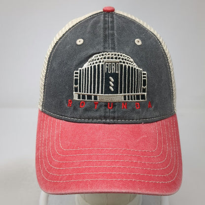 Cap America Trucker Hat Gray Red One Size Ford Rotunda Mesh Snapback hat