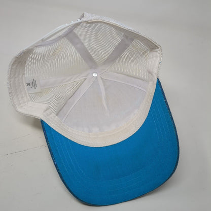 My Middle Name Is Mermaid Snapback Trucker Hat Blue One Size Mesh Back