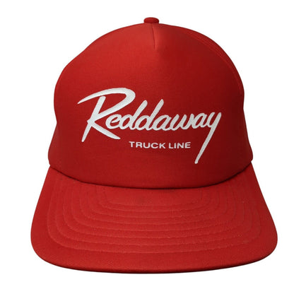 Reddaway Truck Line Snapback Hat Red One Size Adjustable Sportcap