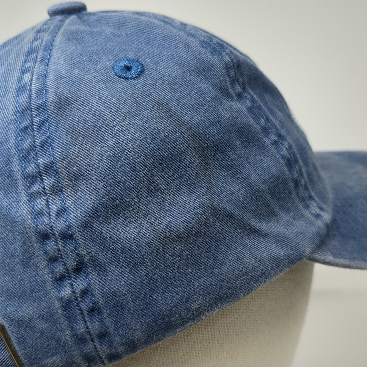 Port Authority Baseball Cap Blue OSFM Millenkamp M Shield Patch Slideback Hat