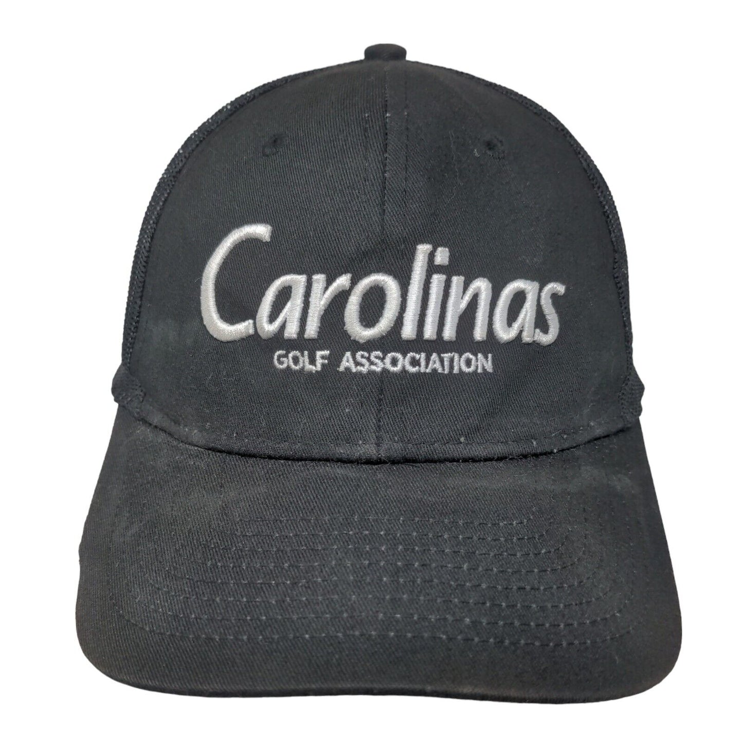 Carolinas Golf Association Snapback Trucker Hat Black OSFA Mesh Back Embroidered
