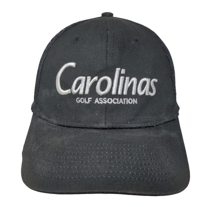 Carolinas Golf Association Snapback Trucker Hat Black OSFA Mesh Back Embroidered