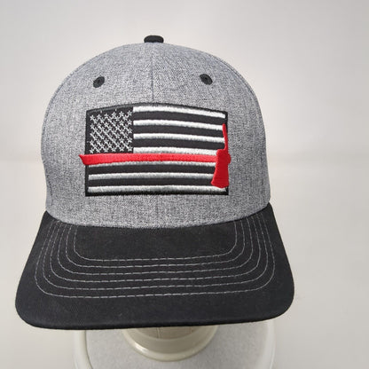 Axe American Flag Strapback Hat Gray One Size Adjustable Patriotic Arcadian