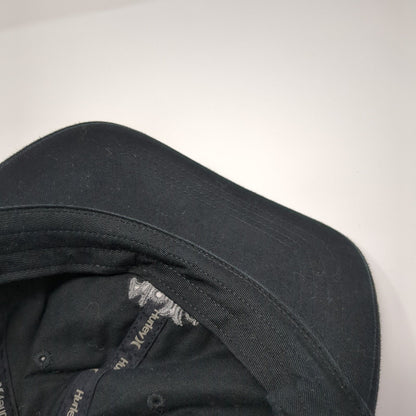 Hurley Aloha Snapback Hat Black One Size Embroidered Adjustable Yupoong
