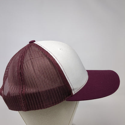 Aae's Snapback 112 Trucker Hat Red One Size Adjustable Mesh Back Richardson