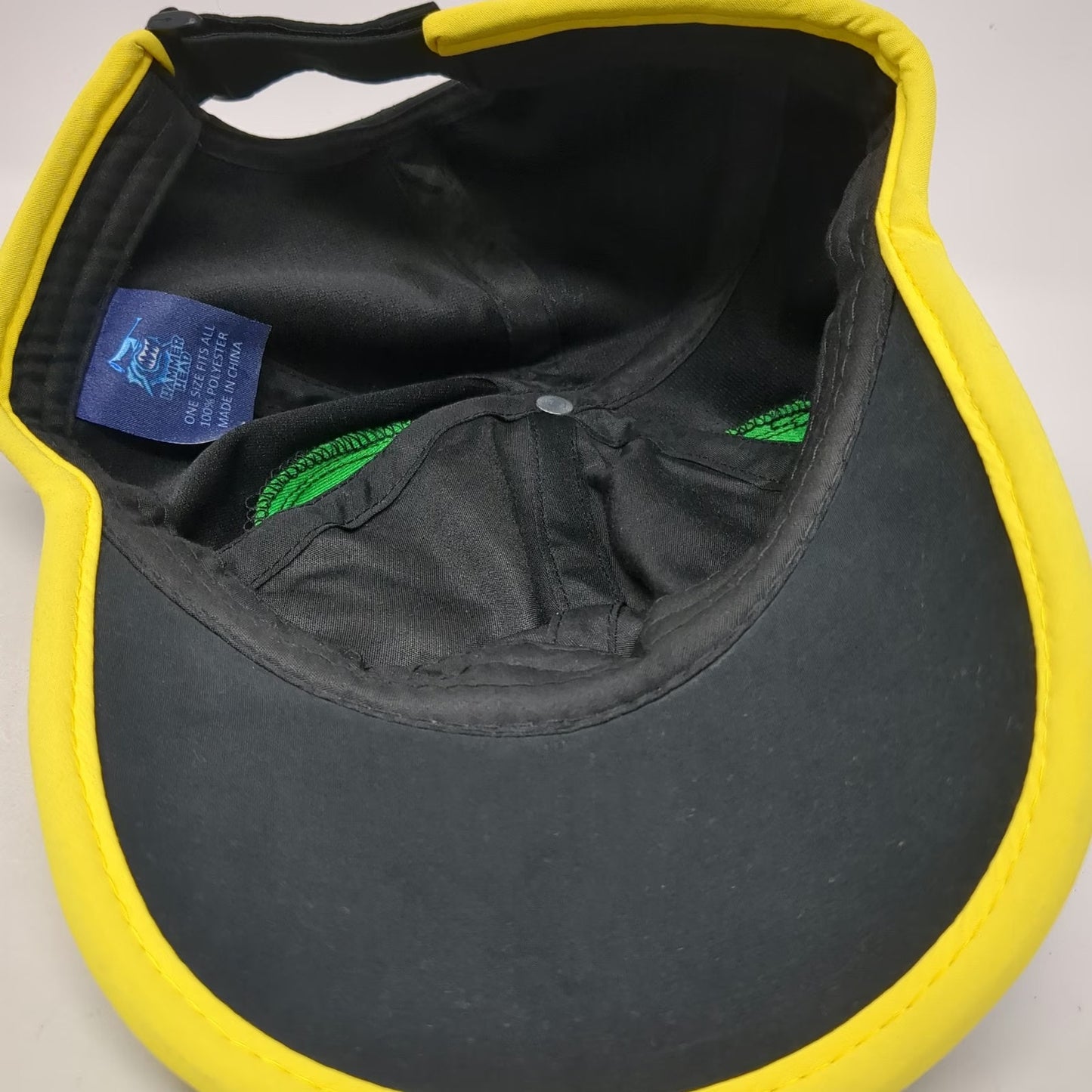 Hammer Head Baseball Cap Black Yellow Green One Size Jamaica Flag Hat Slideback