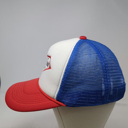 Jack's Surfboards Trucker Hat White Blue Red OSFM California Mesh Back Rope Logo