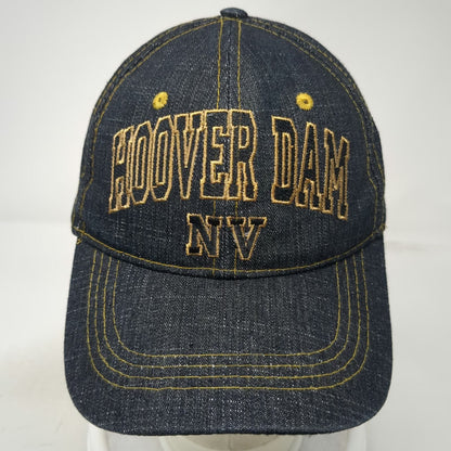 Blue Denim Hoover Dam NV Nevada Baseball Cap One Size Gold Strapback Hat