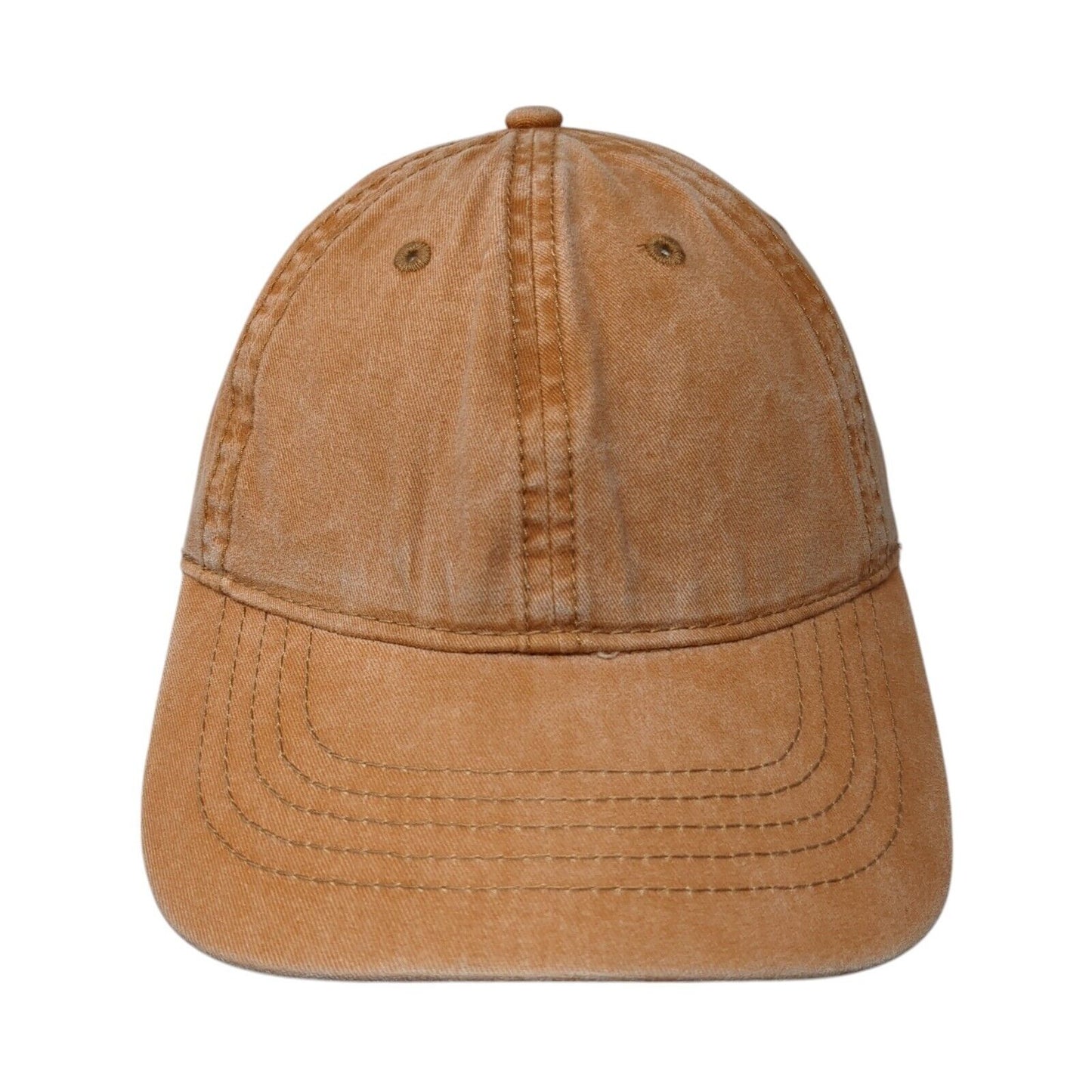 Unbranded Slideback Baseball Cap Brown One Size Adjustable 6 Panel Blank