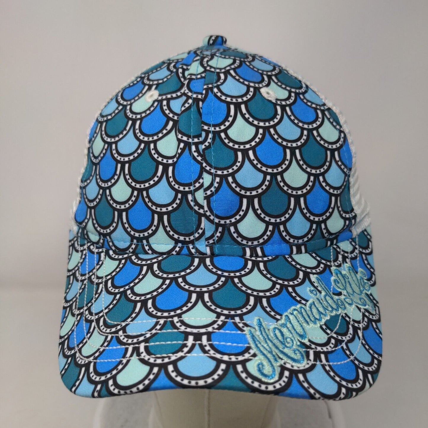 Mermaid Life Strapback Trucker Hat Multicolor OSFA Embroidered Mesh Back