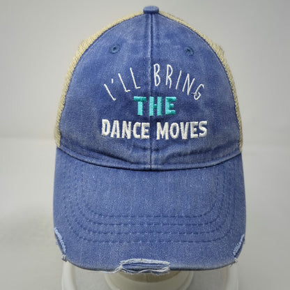 Adams Trucker Hat Blue One Size Mesh Back I'll Bring The Dance Moves Piper Lou
