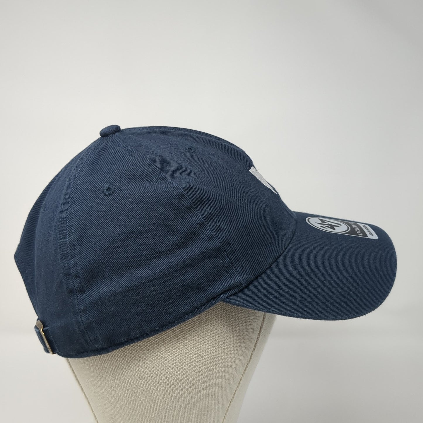 Letter W Slideback Hat Blue One Size Adjustable Embroidered Logo '47