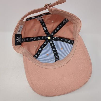 Adidas Slideback Hat Pink One Size Adjustable Embroidered Trefoil 6 Panel Cotton