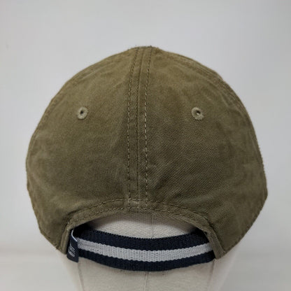 Gap Stretch Strapback Hat Brown One Size Embroidered Solid 6 Panel