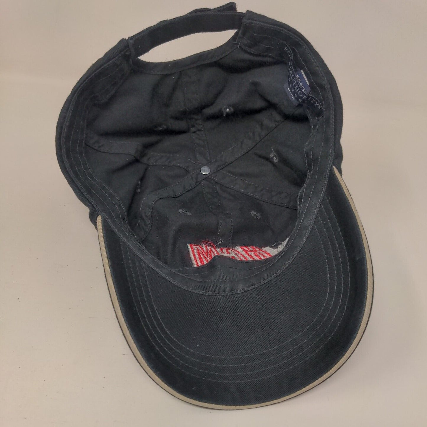 HCM Hells Canyon Machine Strapabck Hat Black One Size Adjustable Port Authority