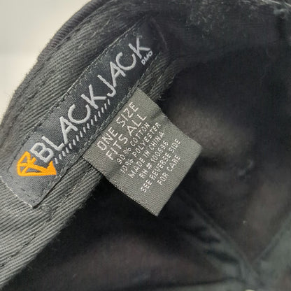 Blackjack Snapback Hat Black OSFM New York Times Square Photo Print Embroidered