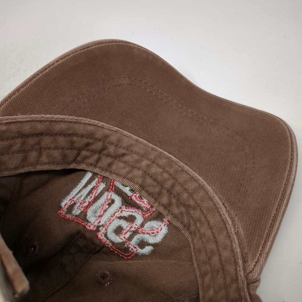 Moss Baseball Cap Brown One Size Leather Strapback 75 SRF CA Cotton Twill Hat