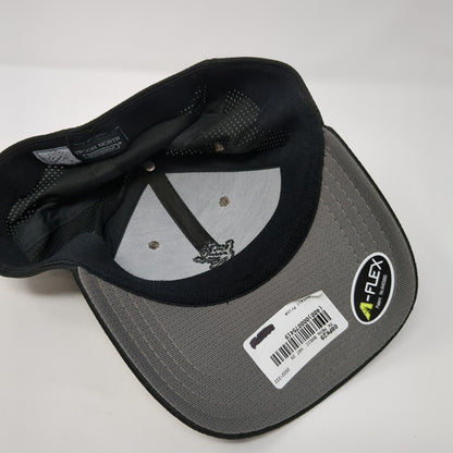 Troon North Troon Golf Fitted Hat Black S/M A-Flex Embroidered 6 Panel