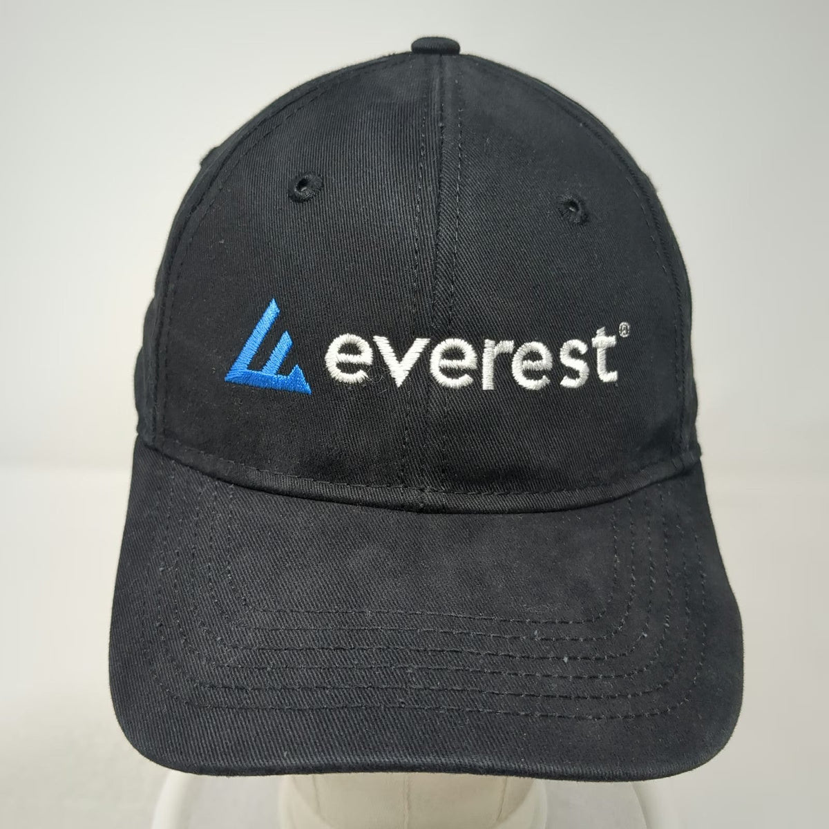 Sportsman Baseball Cap Black One Size Slideback Embroidered Everest Logo Hat