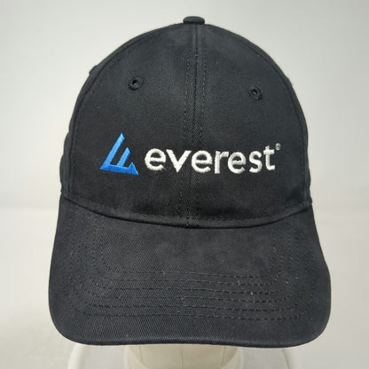 Sportsman Baseball Cap Black One Size Slideback Embroidered Everest Logo Hat