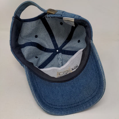 EJGC Edmonton Japanese Golf Club Blue One Size Adjustable Embroidered Denim