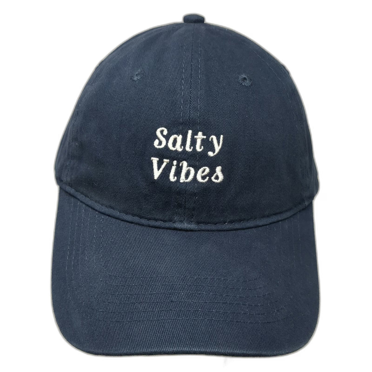 Port & Company Salty Vibes Blue Baseball Cap One Size Adjustable Cotton Hat