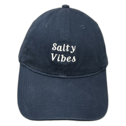 Port & Company Salty Vibes Blue Baseball Cap One Size Adjustable Cotton Hat