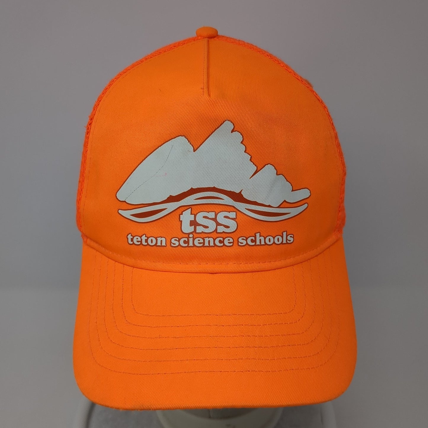Tss Tecton Science Schools Snapback Trucker Hat Orange One Size Adjustable Otto