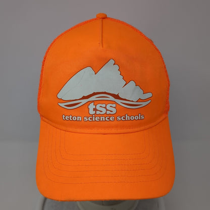 Tss Tecton Science Schools Snapback Trucker Hat Orange One Size Adjustable Otto