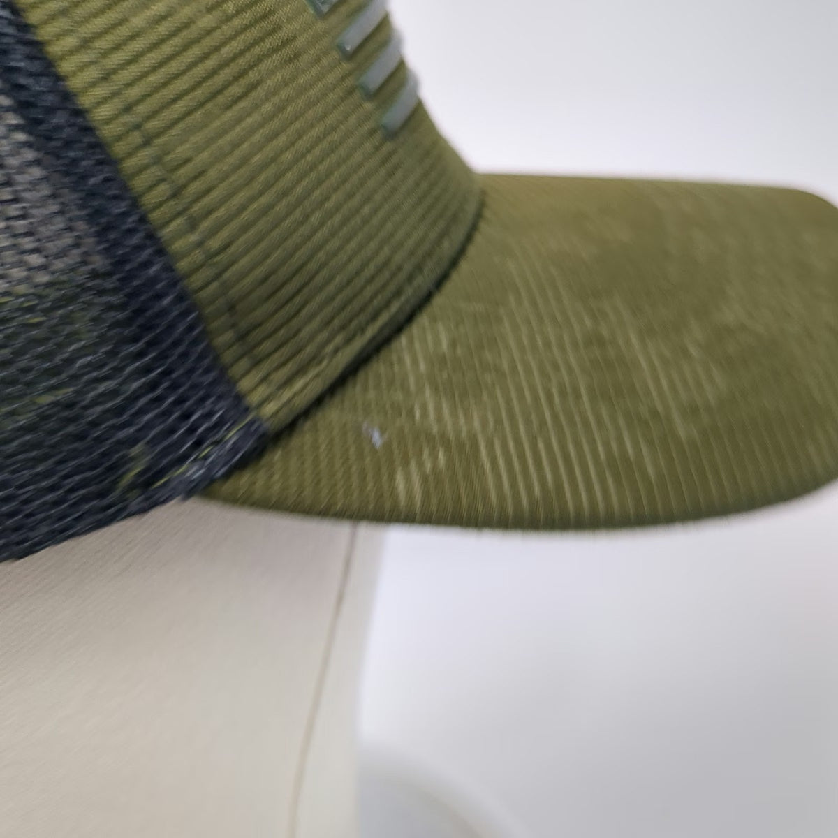 Runs Deep Tactical Trucker Hat Green Black One Size Mesh Snapback American Flag