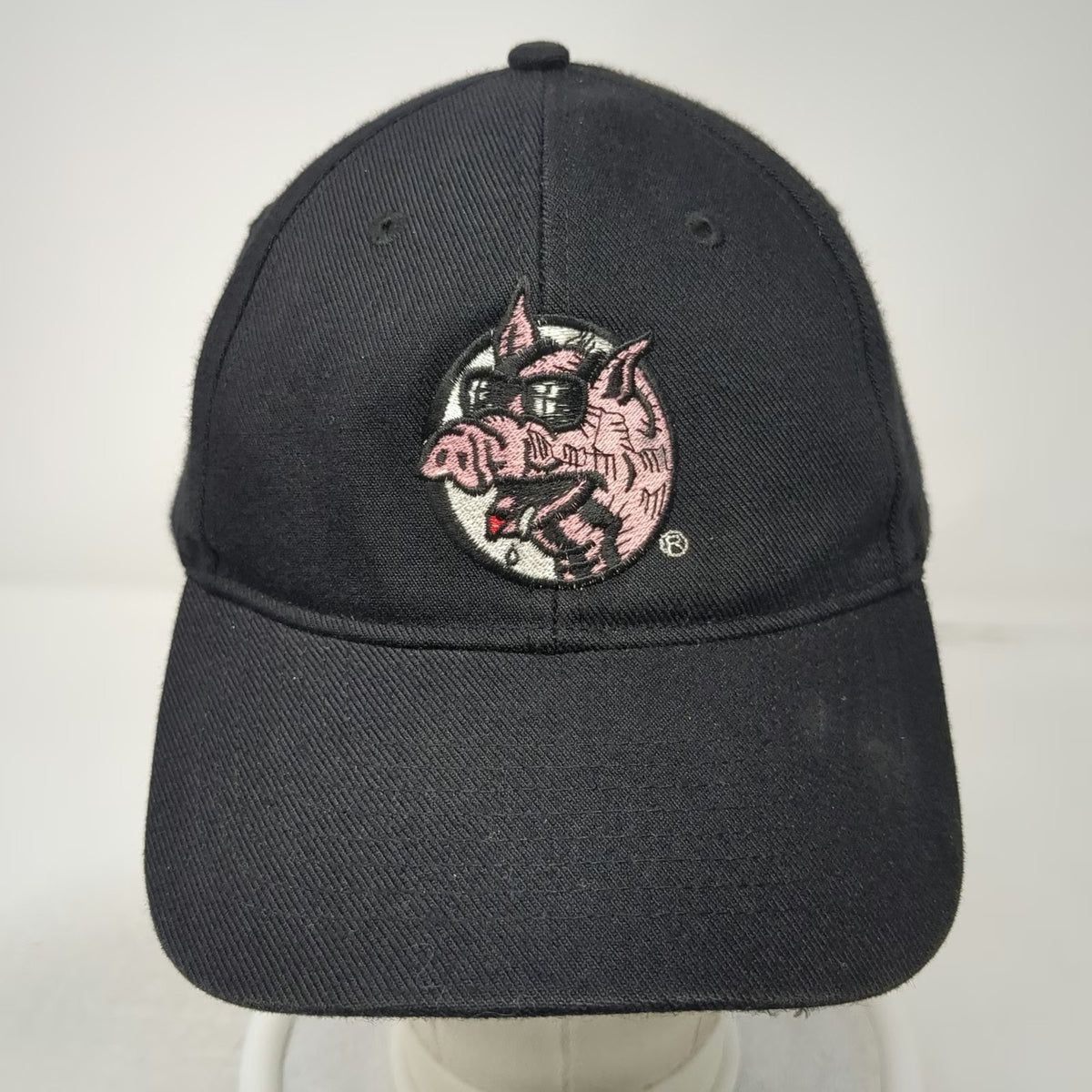 KC Caps Snapback Black Hat One Size Green Underbrim Blind Pig Embroidered Logo