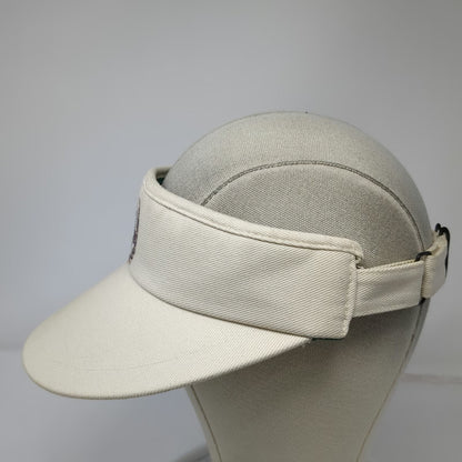 Nike Visor Beige Golf Tour Albertsons Logo Embroidery Cotton Hat Vintage