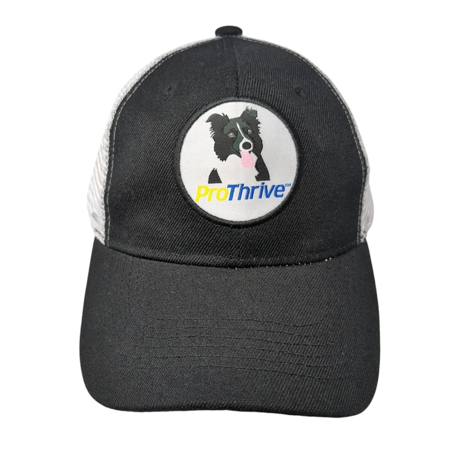 Pro Thrive Snapback Trucker Hat Black One Size Adjustable Mesh Back 6 Panel