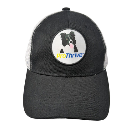 Pro Thrive Snapback Trucker Hat Black One Size Adjustable Mesh Back 6 Panel