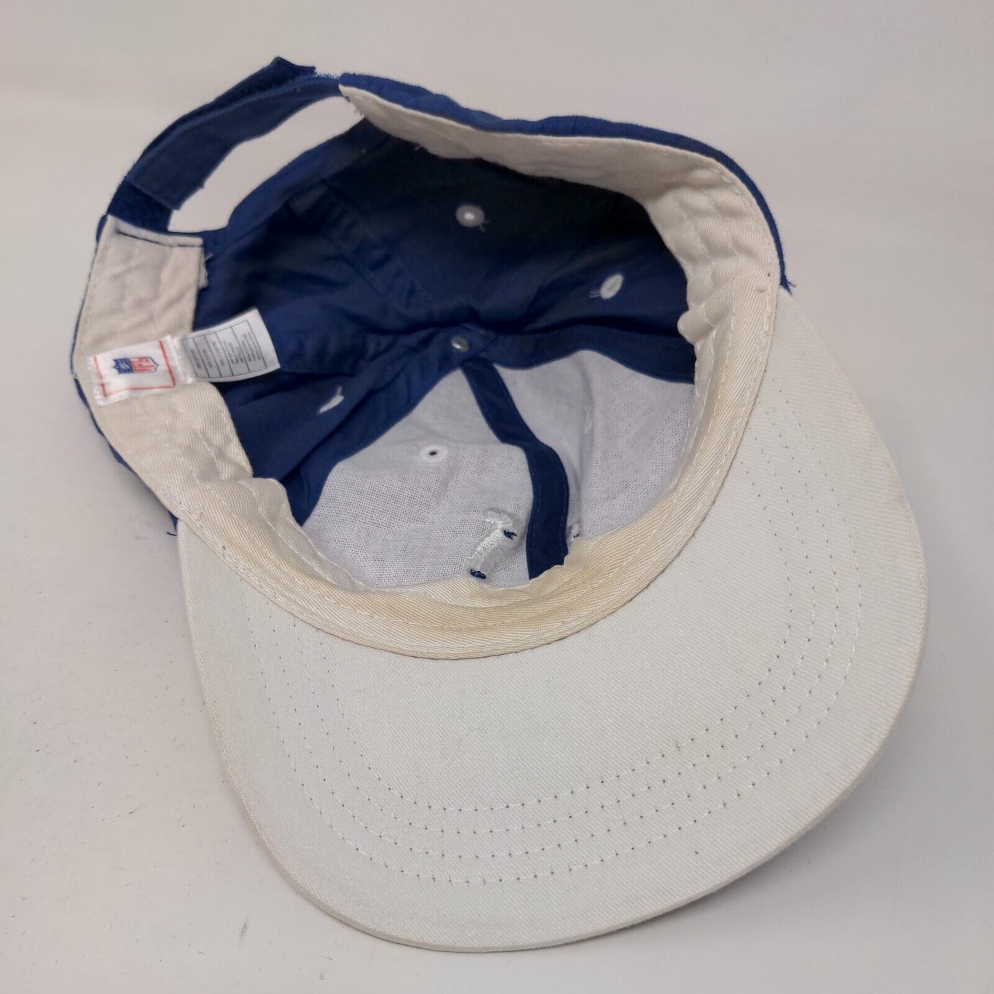 NFL Fan Apparel Mens Strapback Hat Blue OSFA Embroidered Indianapolis Colts Logo
