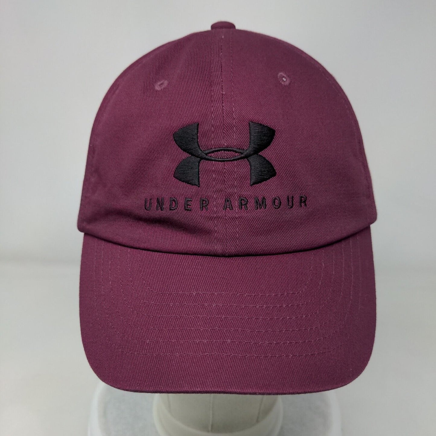Under Armour Women's Slideback Hat Red Burgundy OSFA Embroidered Free Fit