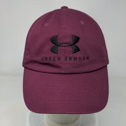 Under Armour Women's Slideback Hat Red Burgundy OSFA Embroidered Free Fit