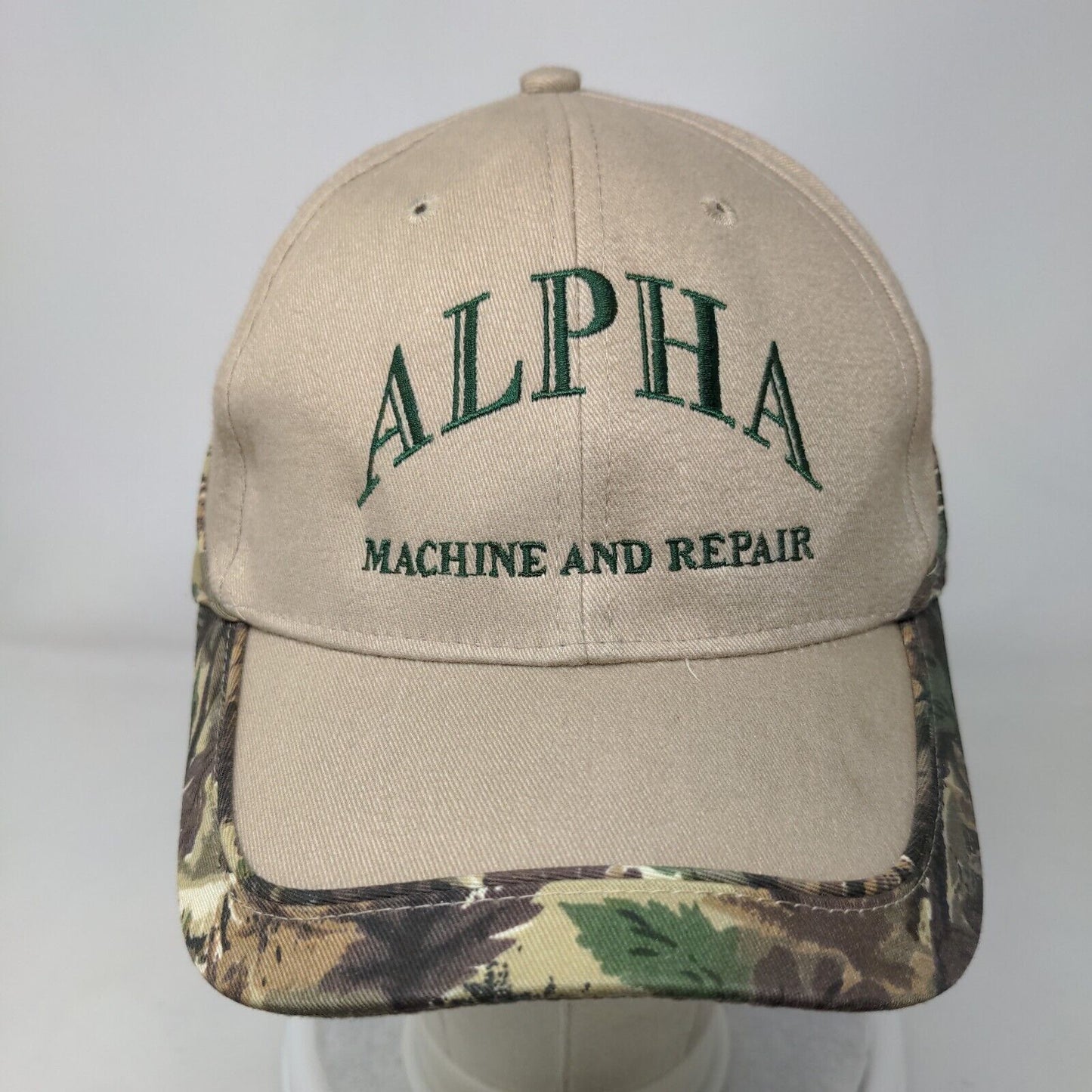 Alpha Machine And Repair Strapback Hat Multicolor OSFM Camo Trim Otto