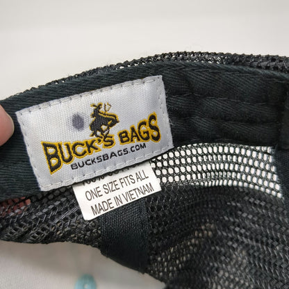 Buck's Bags Trucker Hat Black White Blue One Size Mesh Snapback Southwest Patch