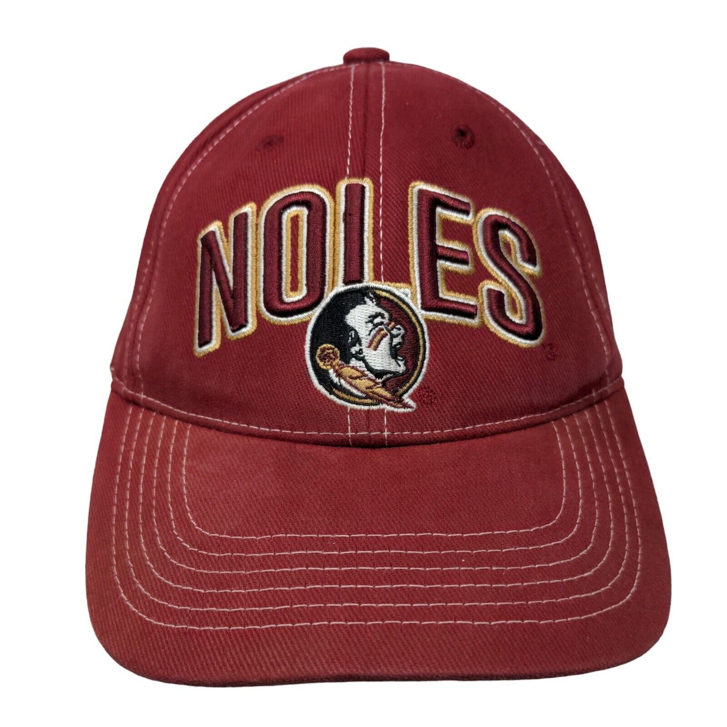 Florida State Seminoles 'Noles Strapback Hat Red Embroidered Logo NCAA